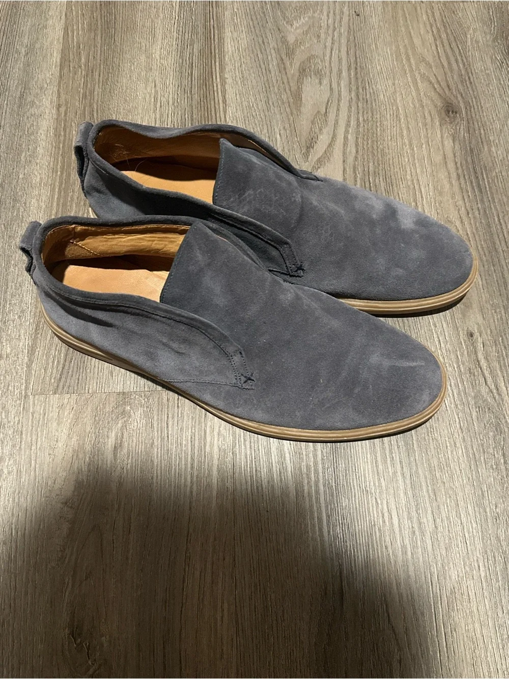 Peter Millar Men's Excursionist Chukka Slip On Shoes Size 9 Blue Suede